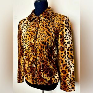 Vintage M.D.L. New York MDL Animal Print Jacket